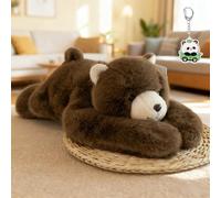 the panda weighted animal,weighted hugging stuffed animal,Soft Washable Comfort Animals Soft Hugging Pillow,Versatile 3 Sizes Fit Both Kids & Adults (brown bear M)