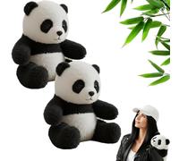 The Pandy - Emotional Healing on Demand, Pandy Ai Plush hug motion for Emotional Support, Ultra-Soft Emotional Support Stuffed Animal Toy for Stress Relief & Comfort (White-2pc)