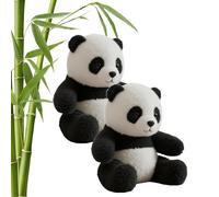 The Pandy - Emotional Healing on Demand, Pandy Ai Plush with Ultra Soft Furs and Hug like Design, Realistic Panda Plush for Emotionals Support, Panda Plush Toys (2 pcs)