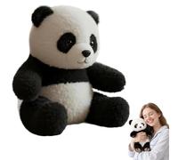 The Pandy- Emotional Healing on Demand, Realistic Panda Plush, Pandy Paws Plush, Ultra-Soft Emotional Support Stuffed Animal, Stress Relief & Comfort, for Soothing Sleep (Black)