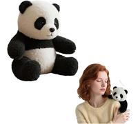 The Pandy - Emotional Healing on Demand, Realistic Panda Plush,Pandy Plush for Stress Relief & Comfort (Black)