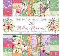 The Paper Boutique Mellow Meadows-Embellishments Pad, Multicoloured, 8 x 8 inches