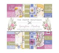 The Paper Boutique - Spring Meadows - Embellishments Pad, Multicoloured, 8 x 8 inches