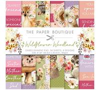 The Paper Boutique Wildflower Woodland - Embellishment Pad, Multicolor, 8"x8"