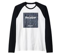 The Paper Logo Office Building Raglan Baseball Tee