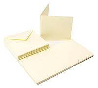 The Paper Palace 50 Cards & Envelopes 4 x 4, Ivory