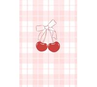 THE PAPERIST - Cherry Bow, Pink, Blank, Lined Notebook. Paperback, Medium A5, 158PP