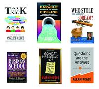 The Parable of the Pipeline Set of 6 Books English - Rich dad and business school +Copycat Marketing +Question are the answer + The parable of the pipeline+Talk the talk
