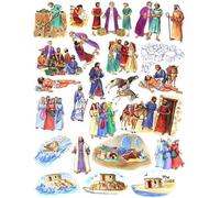 The Parables of Jesus Felt Figures for Flannel Board Bible Stories-precut