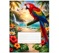 The Paradise Ledger: Premium College Ruled Notebook - Tropical and Colorful - 120 Pages - Large 8.5 x 11 Journal for Professional Notes