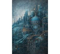 The Parametric Vision: A Futuristic Notebook Fusing Mimar Sinan’s Geometry with Cybernetic Urban Design: Cyberpunk Architecture Blueprint Journal | 6 x 9", 110 Pages