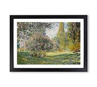 The PARC Monceau by Claude Monet Framed Wall Art Print A2 Black