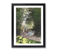 The Parc Monceau Vol.1 By Claude Monet Classic Painting Framed Print | A2 Black Framed Wall Art | Ready to Hang | Classic Historical Picture | Living Room Bedroom Lounge Office