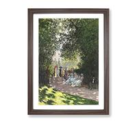 The Parc Monceau Vol.1 By Claude Monet Classic Painting Framed Print | A3 Walnut Framed Wall Art | Ready to Hang | Classic Historical Picture | Living Room Bedroom Lounge Office