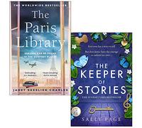 The Paris Library By Janet Skeslien Charles & The Keeper of Stories By Sally Page 2 Books Collection Set
