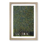 The Park by Gustav Klimt Framed Print | A2 Oak Framed Wall Art | Ready to Hang | Modern Historical Picture | Living Room Bedroom Lounge Office