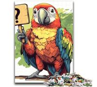 The Parrot Asking Questions Jigsaw Puzzles for Adults 2000,Help The Brain Exercise Addictive Toys to Cultivate Patience A Work of Art (70X100cm)