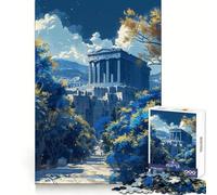 The Parthenon Greece 1000 Piece Jigsaws for Teenagers Puzzle Memory Gain Relaxing Fun Design Assembly Warm Surprise (50x75cm)