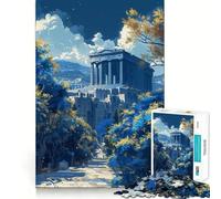 The Parthenon Greece 1000 Piece Jigsaws for Teenagers Puzzle Memory Gain Relaxing Fun Design Assembly Warm Surprise (50x75cm)