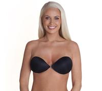 The Party Bra - Stick on Bra - A to G Cup - Ultra Sticky for Maximum Hold (UK, Cup & Band, E, Black)