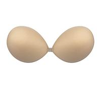 The Party Bra - Ultra Padded Stick on Bra, Nude, D Cup