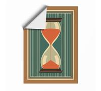 The Passing Hours Retro Unframed Wall Art Print A3 (42×29.7cm), Wall Decor for Living Room, Bedroom, Office & Home, Art Gift