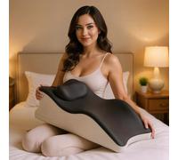 The Passion Pillow, Couple Pillows - 27° Angle Perfect Position, Memory Foam Cushion Provides Intimacy Support, The Spark Pillow for All Postures, Make Her Feel Truly Satisfied (Gray)