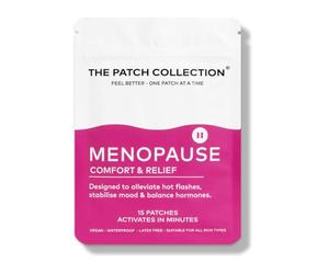 The Patch Collection® - Ultimate Menopause Support Patch for Women | Hot Flushes, Night Sweats, Fatigue, Mood, Sleep | 100% Natural & Vegan, Latex Free (Pack of 15)