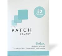 The Patch Remedy Relax Patches - 30 Topical Stress Relief Patches with Ashwagandha, L-theanine, Lemon Balm, Valerian, Passionflower, Vitamin B6, Rhodiola Rosea | Calming, Relieving, Relaxing