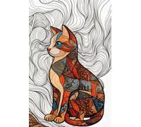 The Patchwork Cat: Scraps of Inspiration & Daily Notes.: "Hardcover notebook, 200 lined pages, 5.5" x 8.5" / 13.97 x 21.59 cm."