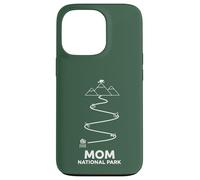 The Path of Motherhood Mom National Park Line Art Minimalist Case for iPhone 13 Pro