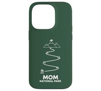 The Path of Motherhood Mom National Park Line Art Minimalist Case for iPhone 14 Pro