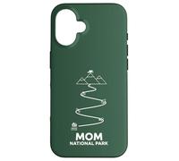 The Path of Motherhood Mom National Park Line Art Minimalist Case for iPhone 16