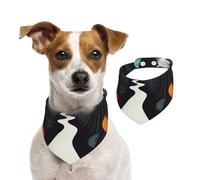 The Path Through The Dense Forest Pet Scarf Dog Bandanas Spring Summer Soft Cotton Puppy Scarfs Adjustable Accessories for Small Medium Large Girl Boy Pup Medium