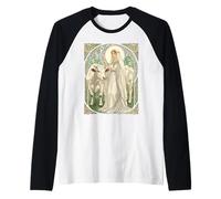The Patron Saint of Dairy Workers St Brigid Raglan Baseball Tee