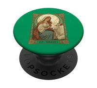 The Patron Saint of Dairymaids St Brigid PopSockets Adhesive PopGrip