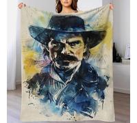 The Pattern Deadwood Fleece Christmas Blanket Soft Personalised Fleece Blanket Travel for Lover Hubby Wifey Women Men 70x80inch(180x200cm)
