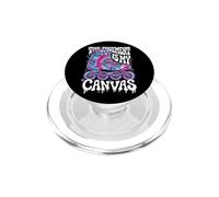 The Pavement Is My Canvas Groovy Tie Dye Rollerblading Merch PopSockets PopGrip for MagSafe