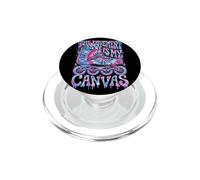 The Pavement Is My Canvas Groovy Tie Dye Rollerblading Merch PopSockets PopGrip for MagSafe