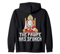 The Pawpe Has Spoken Cats Owner Kitten Cat Lover Cat Parent Zip Hoodie