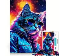 The Pawsome Cat Jigsaw Puzzles 1000 Piece for Teenagers Improve Memory Relaxing Fun Sharp Edge Unique Gift (38x52cm)