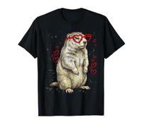 The Pawster Groundhog Valentines Day Animal Lovers T-Shirt