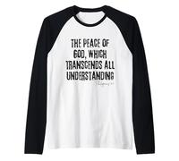 The Peace of God Which Transcends All Understanding 4:7 Raglan Baseball Tee