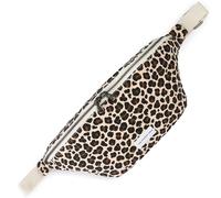 The Peacock Crew Fanny Pack - Stylish Cotton Crossbody Bag for Men & Women - Adjustable Strap, Dual Zipper - Premium Fabric Shoulder Bag, Trekker Leopard