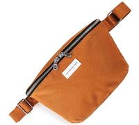 The Peacock Crew Spacious Camel Brown Crossbody Belt Bag in Cotton Canvas - Lightweight Comfortable & Elegant Sling Pouch Travel Safe Design & Daily Use - Dual Zippers Fanny Pack for Men & Women