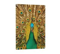 The peacock opens its screen patterned signage, indoor and outdoor wall decoration, suitable for parties, bedrooms, and porches.