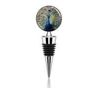 The Peacock Wine Stopper - Reusable Leak Proof Wine Bottle Stopper Zinc Alloy Air Tight Seal, Decorative Bottle Stoppers Fit Standard Bottles, Party, for Wines Lovers Gifts