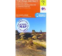 The Peak District: Dark Peak Area (OS Explorer Active OL01)