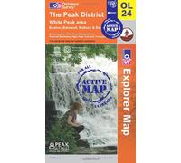 The Peak District: White Peak Area (OS Explorer Active Map OL24): Sheet OL24