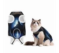 The Peak in Blue Eyes Recovery Suit for Dogs Cats After Surgery, Soft Cotton Post-Surgery Suit for Male and Female Pet